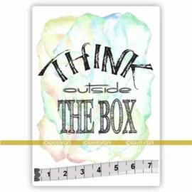 Katzelkraft - Outside the box - Rubber stamp - MINI092