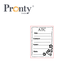 Pronty Crafts - ATC Stamp - unmounted Rubber stamp - 497.003.014
