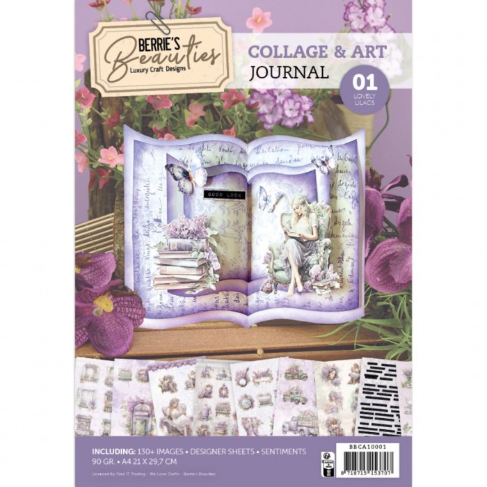 Berries Beauties - Collage & Art Journal 1 - Lovely Lilacs -  BBCA10001