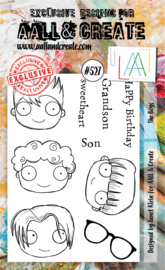 AALL & Create A6 clear stamp #527 -The boys