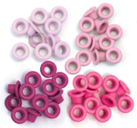 We R Memory Keepers Pink Crop-A-Dile Standard Eyelet (60pcs)