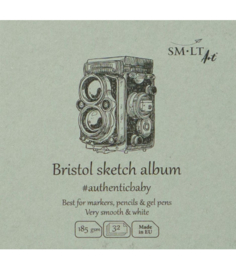 Smlt Bristol sketch pad Authentic 9x9cm