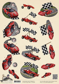 3D Knipvel - Amy Design - Its a Mans World - Racecars CD10596