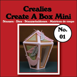 Crealies - Create A Box Mini stans no. 01, Lantaarn