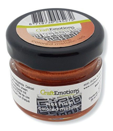 CraftEmotions Wax Paste metallic colored - rood 20 ml