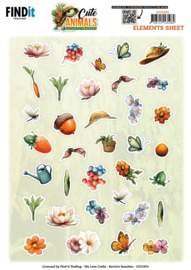 Berries Beauties - Cute Animals - Small Elements - CD12453