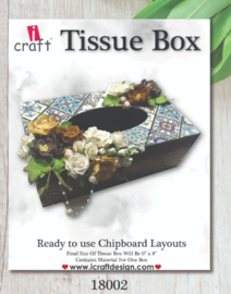 icraft - Tissie box ready to use chipboards layouts