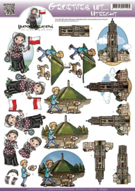 3D Knipvel - Yvonne Creations - Groetjes uit... Utrecht CD10571