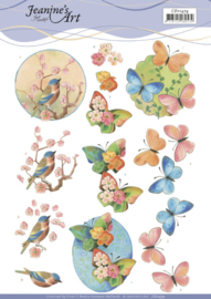3D Knipvel - Jeanine's Art - Birds en Blossoms - CD11474