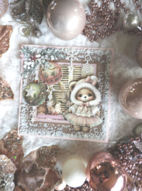 Fairybells - Art Journaling & Card Making Set Kerst roze -  99077/018