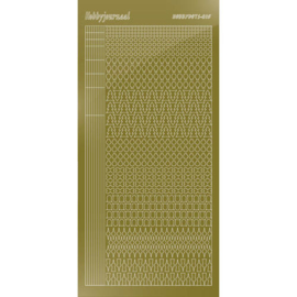 Hobbydots sticker - Mirror Gold