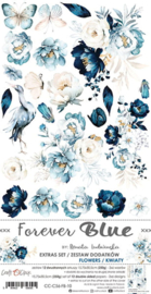 Craft O Clock - Forever Blue Extras Set Flowers 15x30 cm