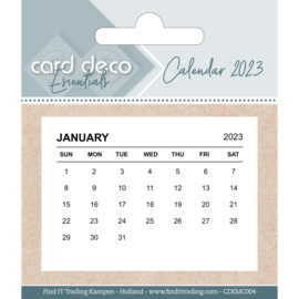 Card Deco Essentials - Calendar tabs 2023
