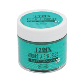 Aladine Izink  Embossing Powder Turquoise 10207