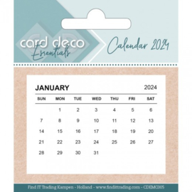 Card Deco Essentials - Calendar tabs 2024 - CDEMC005