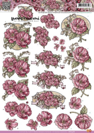 3D Knipvel - Yvonne Creations - Rozen CD10366