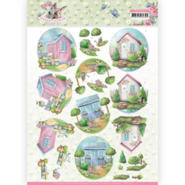 Yvonne Creations - 3D Knipvel - Spring is Here - Garden Sheds CD11279