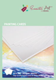 Encaustic Art schilderkaart - A5 - wit -100vel