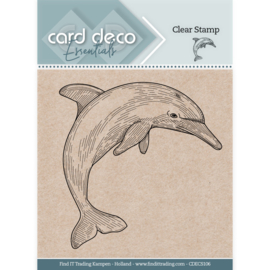 Card Deco Essentials Clear Stamps - Dolphin - CDECS106