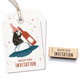Cats on Appletrees - 27666 - Stempel - Space Ride Invitation