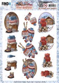 3D Push Out - Amy Design - Hygge Harmony - Mountain Hut - SB10981