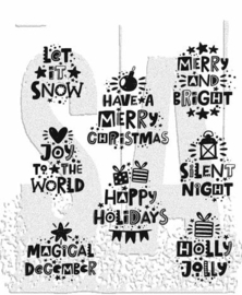 Stampers Anonymous -Holiday Whatnots Tim Holtz Cling Stamps - CMS496
