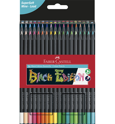 Faber Castell - Black Edition - FC-116436 - Kleurpotloden  in kartonnen etui
