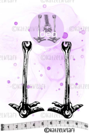 Katzelkraft - Ostrich Legs - Rubber Stamps - SOLO159