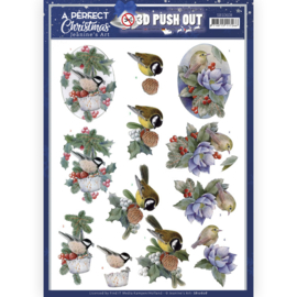 3D Push Out - Jeanine's Art - A Perfect Christmas - Christmas Birds - SB10608