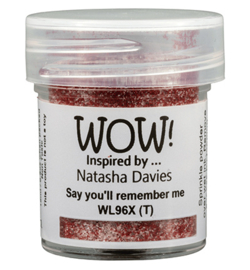 Wow! - WL96X - Embossing Powder - Regular - Colour Blends - Say you"ll remember me - X Natasha Davies