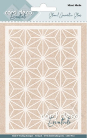 Card Deco Essentials - Mixed Media Stencil - Geometric Stars - CDEST012