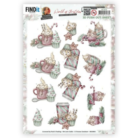 3D Push-Out - Yvonne Creations - World Of Christmas - Hot Chocolate - SB10820