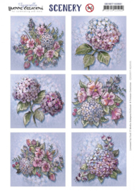Push Out Scenery - Yvonne Creations Aquarella - Hydrangea Square -  CDS10077-HJ20501