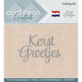 Card Deco Essentials CDECD0037 - Cutting Dies - Kerst Groetjes