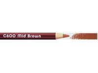 Derwent coloursoft Mid brown C600