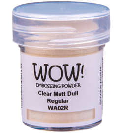 Wow! - WA02R - Embossing Powder - Regular - Clear - Clear Matt Dull