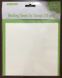 Nellie Snellen - Masking Sheets for stamps  15x15 (10stuks)