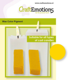 CraftEmotions Waskleurpigment geel 2 sticks 30 x 10 x 10mm = +/- 5 gr