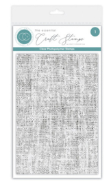 Craft Consortium - The Essential Craft Stamps - Linen Texture - Photopolymer Stamp - CCESTMP003