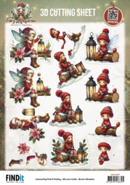 3D Cutting Sheet - Berries Beauties - Fairy Christmas - Lantern - CD12497