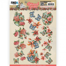 3D Knipvel - Amy Design - Botanical Garden - Colorful Butterfly - CD11906