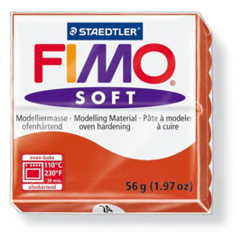 Fimo soft boetseerklei 56 g indisch rood