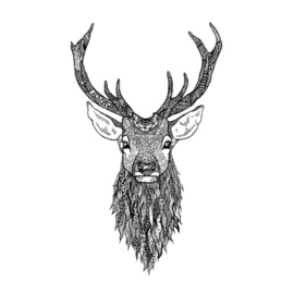 Crafty Individuals CI-526 'Highland Stag'  Unmounted Rubber Stamps