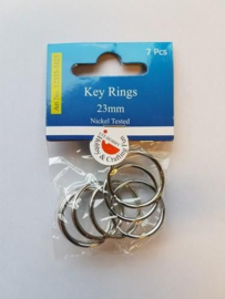 Key Rings 23mm platinum 7 ST 12335-3525