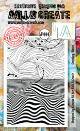 AALL & Create A6 clear stamp #444 -Crashing waves