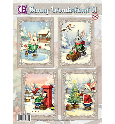 Creatief Art - RE2530-0186 - Bunny Wonderland 01