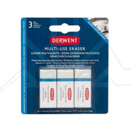 Derwent - Multi Purpose Erasers Blister with 3 Erasers - DAC2305807