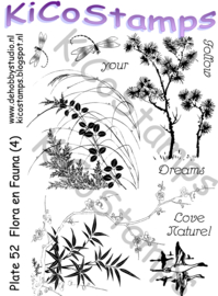 Kicostamps plate 52 Flora en fauna (A5)