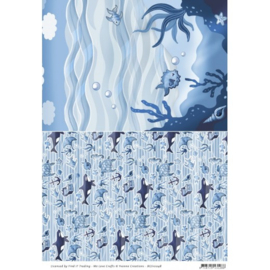 Yvonne Creations - background sheets - Ocean Days - Under Water - BGS10048