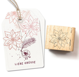 Cats on Appletrees - 28160 - Stempel - Blossom 56 Poinsettia Outline